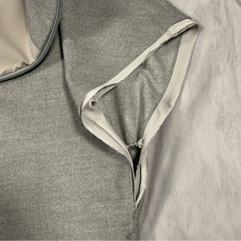 Blaque Label Small Grey Cap Sleeve Shift Dress with Pockets Heathered - Picture 9 of 11